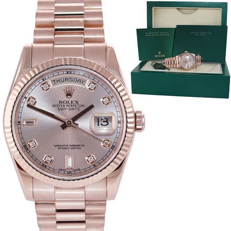 rolex day date rose gold 36mm men